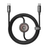 Mcdodo CA-2580 2-in-1 USB-C cable + Apple Watch charger, 60W, 1.5m - Black product thumbnail 1
