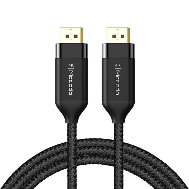 Mcdodo CA-8140 DisplayPort Cable DP to DP Cable 4K High Definition 2m - Black