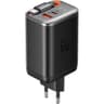 Mcdodo CH-4100 Super-Fast Wall Charger 2IN1 USB-C & USB-A GAN 67W 3A, Display + Retractable Cable 65 cm 60W - Black product thumbnail 1