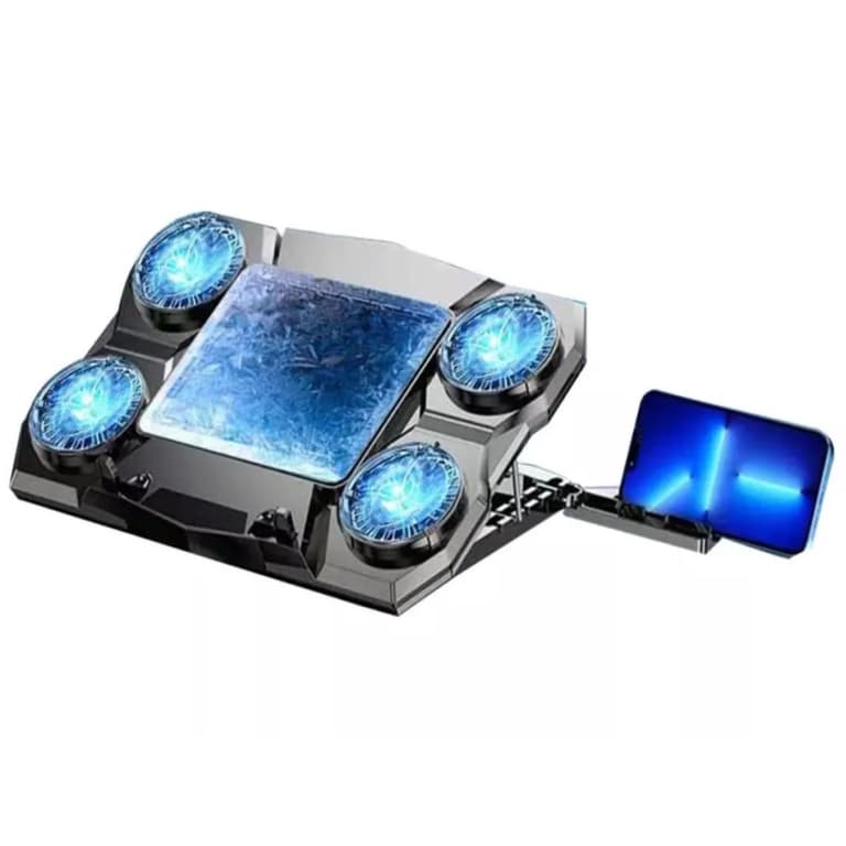 Coteci SD-48 Laptop Gaming Cooler Semiconductor Pad and Mobile Holder - Black