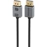 Promate DisplayPort 2.0 Cable, Premium Ultra HD 16K@60Hz Video Display Cord with 80Gbps Bandwidth Transmission, Gold Plated Connectors, 2m Super Slim Cable - Black product thumbnail 1