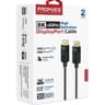 Promate DisplayPort Cable, Premium Ultra HD 8K@60Hz Video Display Cord with 32.4Gbps Bandwidth Transmission, Gold Plated Connectors, 3m Super Slim Cable - Black product thumbnail 1