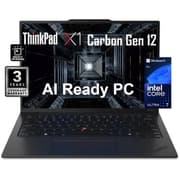 Lenovo NEW ThinkPad X1 Carbon Gen 12 (2024) Intel Core Ultra 7 12-Cores w/ Intel® AI Boost NPU & Carbon Fiber Magnesium Chassis - Black product image