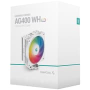Deepcool GAMMAXX AG400 ARGB PWM 120mm Fan 4 Heat Pipes CPU Cooler Support LGA 1700 , White product image