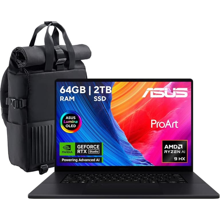 ASUS ProArt P16 (2024) H7606WI AMD Ryzen AI 9 HX 370 12-Cores Studio-Grade Performance & Military-Grade Durability w/ Nvidia RTX 4070 8GB DDR6 & OLED 4K Touch Display