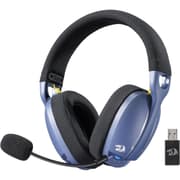 Redragon H878BB 3-Mode Wireless Blue Lighting Gaming Headset - Lightweight - 7.1 Surround Sound - 40MM Drivers - Detachable Microphone - Multi Platforms for PC, PS5/4/3, Switch, Mobile, - Blue product image