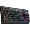 Redragon K513 RGB Membrane Gaming Keyboard, Standard 104 Keys Linear Mechanical-Feel Keyboard w/ 5 Extra On-Board Macro G Keys, Dedicated Media Control, Solid Metal Top Case - Black product thumbnail 1