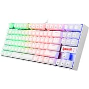 Redragon K552W KUMARA 87 Keys Mechanical Gaming Keyboard RGB LED Backlit Wired Anti-Dust Proof Red Switches - White product image
