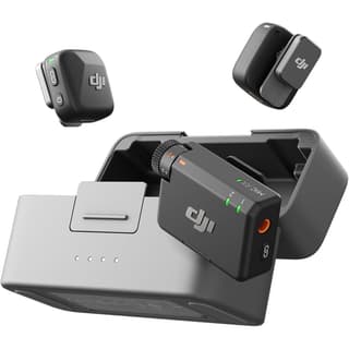 DJI Mic Mini (2 TX + 1 RX + Charging Case), Ultralight, Detail-Rich Audio, 48h Use, Noise Cancelling, Automatic Limiting, Wireless Microphone for Camera/iPhone/Android, Vlog, Streaming