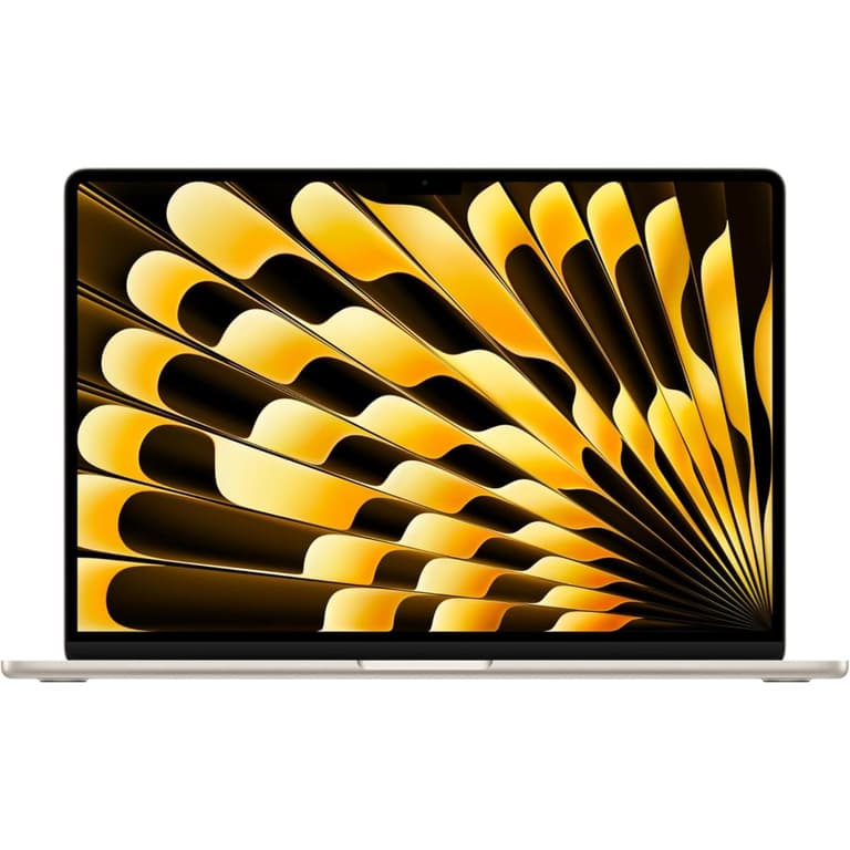 Apple MacBook AIR 15 (2024) NEW Apple M3 (256GB/16GB) 8‑Core CPU & 10‑Core GPU Retina True Tone - Starlight