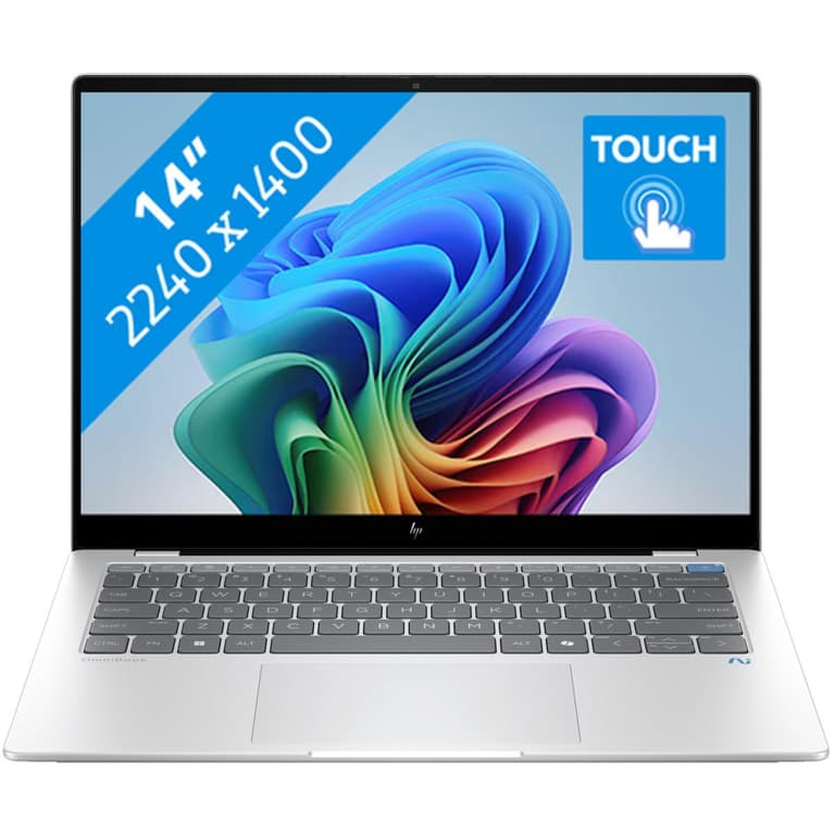 HP OmniBook X 14 (2024) 14-FE1003 Next Gen AI PC NEW Snapdragon X Plus 8-Cores AI-Powered w/ Long Battery Life & IPS 2.2K Touch Screen , Glacier Silver