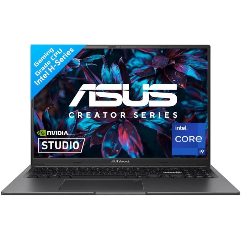 ASUS Creator Series Vivobook 16X (2023) K3605VV 13Gen Intel Core i9 13900H 14-Cores High-Performance Processor w/ Nvidia RTX 4060 8GB & 120Hz Display (Customized) - Black