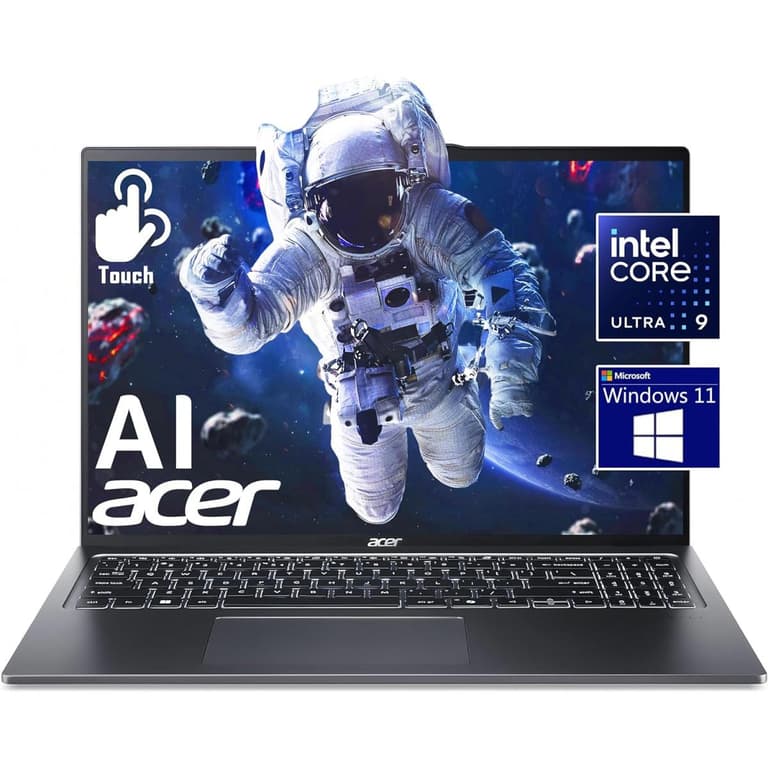 Acer Swift Go 16 (2024) SFG16 Intel Core Ultra 9 H-Serise Powerful 16-Cores w/ Intel® AI Boost NPU & 16" IPS Touch Screen , Iron