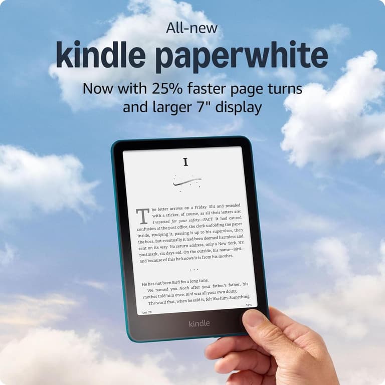 Amazon All-New Kindle Paperwhite (2024) 16GB WIFI 7"up to 12 Weeks Of Battery Life With Our Fastest Kindle Ever - Jade