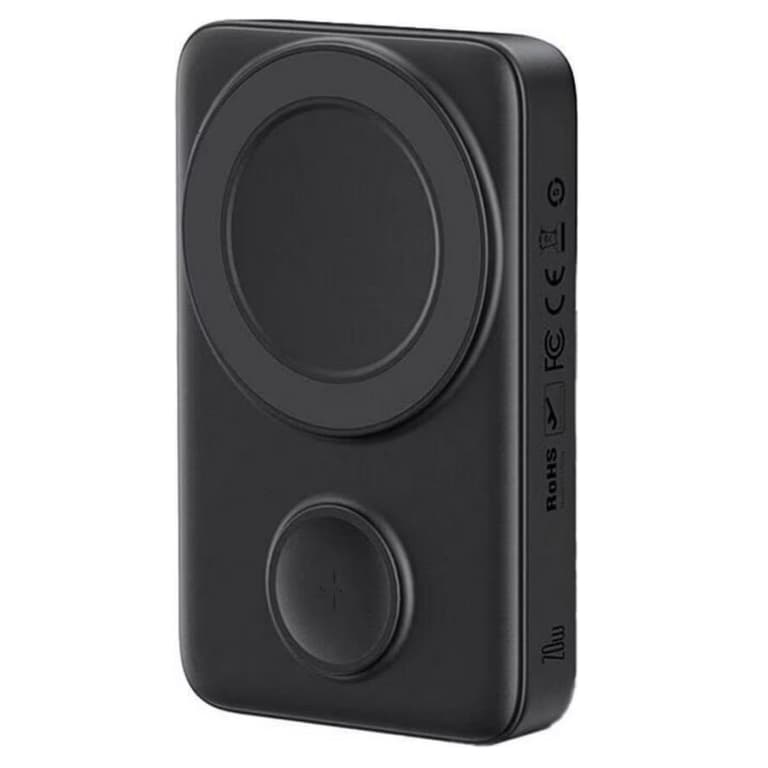 Mcdodo MC-1461 2​ in 1 Magnatic Wireless 20W Power Bank 10000mAh For iPhone & Apple Watch - Black