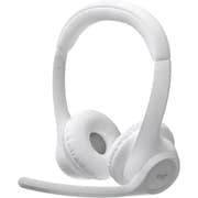 Logitech Zone 300 Bluetooth & Wireless 30mm Driver Size Dual Beamforming Mics with Noise-Canceling Algorithms Bluetooth 5.3 1m USB-C Charging Cable, White product image