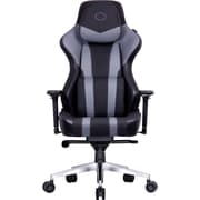 Cooler Master Caliber X2 Gaming Chair, Adjustable Lumbar Support, 180° Recline, Unibody Cold Molded Foam, Steel Frame, 75mm Silent Caster, 4D Armrest, Grey product image
