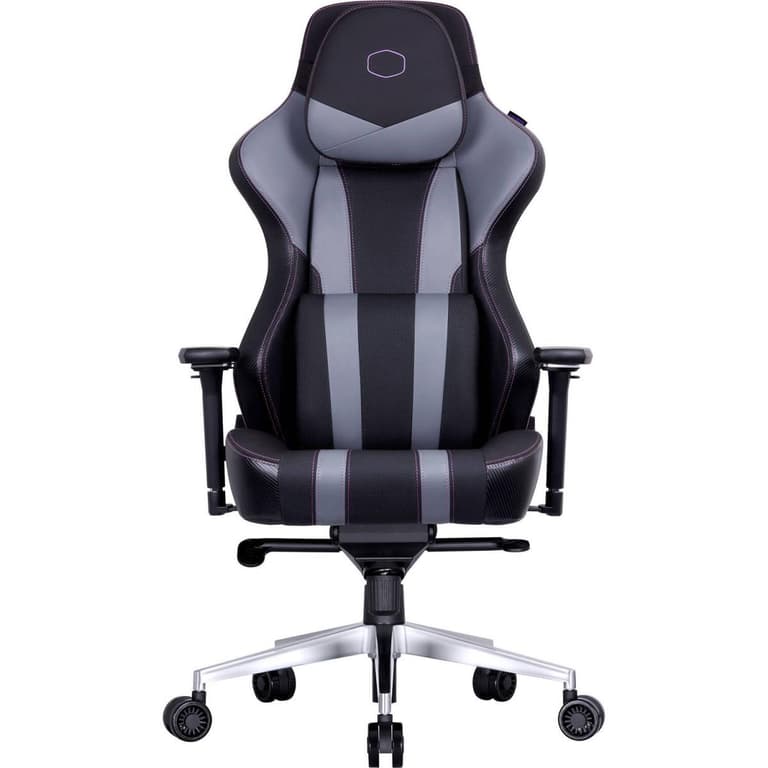 Cooler Master Caliber X2 Gaming Chair, Adjustable Lumbar Support, 180° Recline, Unibody Cold Molded Foam, Steel Frame, 75mm Silent Caster, 4D Armrest, Grey