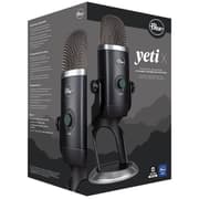 Logitech Yeti X Blackout Professional USB Microphone, 48 kHz 24 Bit Rate, 20Hz - 20kHz Frequency Response, 122dB Sensitivity, Omnidirectional, Black product image