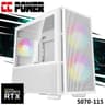 CC Power 5070-115 Gaming PC NEW 9Gen AMD Ryzen 9 7900X 12-Cores w/ Nvidia RTX 5070 12GB DDR7 & DDR5 Memory & Advanced Air Cooler product thumbnail 1