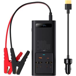 Baseus Car Power Inverter 300W DC 12V/24V To AC 220V Pure Sine Wave Converter Inverters USB Type C Charger Adapter Inverter (CN/EU)