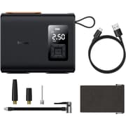 Baseus EnergyPump Mega Series Dual Cylinder Wireless Inflator, 150PSI Portable Air Compressor, 250W, 6000mAh, Smart LCD, Auto-Stop, LED Light, for Car, Motorcycle, Bike (Black) product image