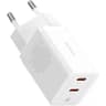 Baseus GaN5 Pro Fast Charger Dual Type C Port, 40W EU, BCT technology- White product thumbnail 1