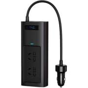 Baseus Car Inverter DC 12V to AC 220V 150W Auto Converter Type-C USB Fast Charging Charger EU Socket Car Inverter Power Adapter CN/EU Plug - Black product image