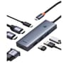 Baseus PortalJoy Series 7-Port Triple-Display HUB Type-C to HDMI4K@60Hz*1+HDMI4K@30Hz*1+VGA*1+USB3.0*1+USB2.0*2+PD*1 - Space Grey product thumbnail 1