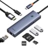 Baseus Flite Series 7-Port HUB Docking Station - 4K Fast Charging, 100W PD, 2 USB 3.0 Ports, HDMI 4K@60Hz, RJ45 1000Mbps, SD/TF Card Reader - Grey product thumbnail 1