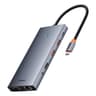 Baseus PortalJoy Series 13-Port HUB（Type-C to HDMI4K@60Hz*2+DP4K@120Hz*1+VGA*1+USB3.1*2+Type- C3.1*1+USB2.0*1+PD*1+RJ45*1+SD/TF*1+3.5mm*1) - Space Grey product thumbnail 1
