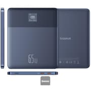 Baseus Blade2 12000mAh Power Bank | 65W Fast Charging Ultra-Thin Digital Display Intelligent Edition Battery Pack For Laptop/MacBook & Phones - Blue product image