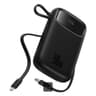 Baseus QPow2 20000mAh Digital Display Fast Charge Power Bank 30W With Built-in Dual Type-C Cable - Black product thumbnail 1