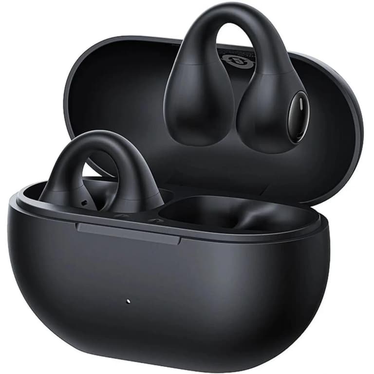Baseus Bass 15 Clip OWS Wireless Headphones, Dual ENC microphones, Open-Ear Bluetooth 5.4 Earphones with ENC, 30h Battery & Fast Charging - Black