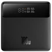 Baseus Blade H1 Lite 20000mAh 100W Fast Charging Power Bank with Type-C Cable - 2 USB-A and 2 Type-C Port, Digital Display, Slim Design - Black product image