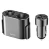 Baseus High Efficiency One to Two Cigarette Lighter (dual-cigarette lighter 80W +dual USB 3.1A) - Black product thumbnail 1