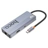 HOCO HB51 6-in-1 Multi-Function Converter(HDTV+RJ45+PD+USB3.0*3) - Gray product thumbnail 1