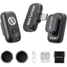 Hollyland Lark A1 Mini Wireless Microphone for iPhone 17/16/15 & Android, 48kHz/24-bit, 3-Level Intelligent Noise Cancel, Mini Mic for YouTube, Podcast, Vlogging (Black, 2TX + USB-C RX) - Black product thumbnail 1