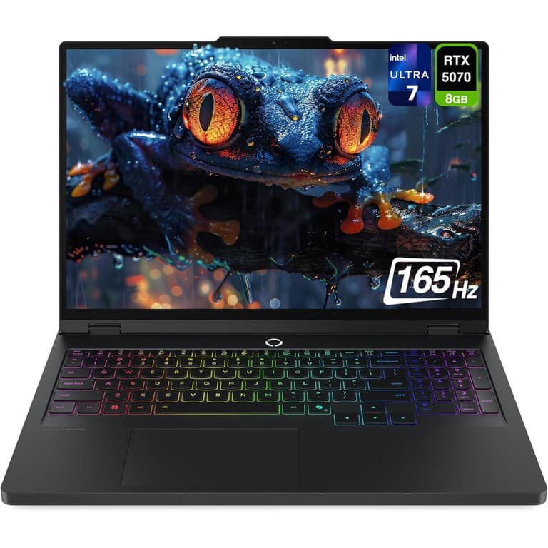 Lenovo Legion 5 (2025) NEW AI-Powered Gaming PC Intel Core Ultra 7 Gen II 255HX 20-Cores w/ Nvidia RTX 5070 8GB DDR7 & 2.5K OLED 165Hz Display , Eclipse Black