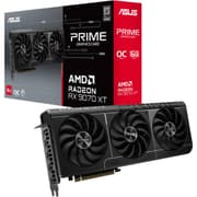 ASUS Prime Radeon™ RX 9070 XT OC Edition Graphics Card (PCIe 5.0, 16GB GDDR6, HDMI/DP 2.1, 2.5-slot design, axial-tech fans, dual ball fan bearings, dual BIOS, ASUS GPU Guard) product image
