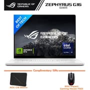 ASUS ROG Zephyrus G16 (2025) G605 NEW Intel Core Ultra 9 Gen II 285H 16-Cores Light Powerhouse w/ NVIDIA RTX™ 5090 24GB DDR7 & OLED 2.5K 240Hz Display (Bundle) , Platinum White product image