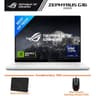 ASUS ROG Zephyrus G16 (2025) G605 NEW Intel Core Ultra 9 Gen II 285H 16-Cores Light Powerhouse w/ NVIDIA RTX™ 5090 24GB DDR7 & OLED 2.5K 240Hz Display (Bundle) , Platinum White product thumbnail 1