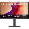 LG 27U730A-B UltraFine Monitor, 27" IPS , 4K UHD , HDR10 , Super Resolution+, Dynamic Action Sync, USB Type-C (90W Power Delivery) , Speakers , Adjustable Stand , Black product thumbnail 1