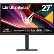LG UltraGear G6 27G640A 27" IPS 2K 300Hz 1ms DisplayHDR 400 & 95% DCI-P3 NVIDIA® G-SYNC® Compatible Adjustable Stand w/ HDMI 2.1, USB C & Speakers - Black product image