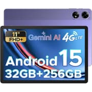 DOOGEE Tab G6 Plus VIB Edition (2025) 11.0" Android LTE Tablet (256GB Storage / 8GB + 24GB Shared Memory) Bundle (Keyboard + Pen + Cover + Screen Protector) , Purple product image