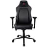 Arozzi Primo Premium PU Leather Gaming Chair Office Chair with Recliner Swivel Tilt Rocker Adjustable Height 4D Armrests Neck Pillow and Built-in Lumbar Adjustment - Black with Red Accents product thumbnail 1
