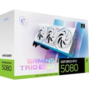 MSI TRIO Gaming GeForce RTX 5080 16GB GDDR7 OC Edition PCI Express 5.0 Graphics Card , White product image