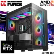 CC Power 5070TI-102 Gaming PC 7Gen AMD Ryzen 7 7800X3D 8-Cores w/ Nvidia RTX 5070 TI 16GB DDR7 & Advanced AIR Cooler product image