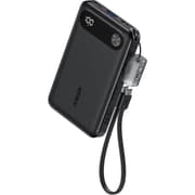 Anker A1257P11 Power Bank, 10,000mAh Portable Charger with Built-in USB-C Cable and Lanyard, 22.5W Max Output with USB-C&A Port, Battery Pack for iPhone 15/14, Galaxy S23, iPad, AirPods, and More - Black product image