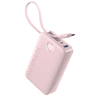 Anker Power Bank Battery Pack, 20,000mAh 22.5W High Speed Charging Portable Charger with Built-in USB C Cable, 1 USB-C, 1 USB-A, for iPhone 15/15 Plus/15 Pro/15 Pro Max, MacBook, Galaxy - Pink product thumbnail 1